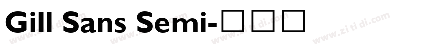 Gill Sans Semi字体转换